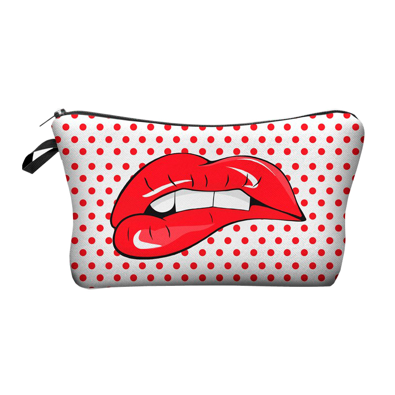 Multicolor Pattern Women Cosmetic Bag